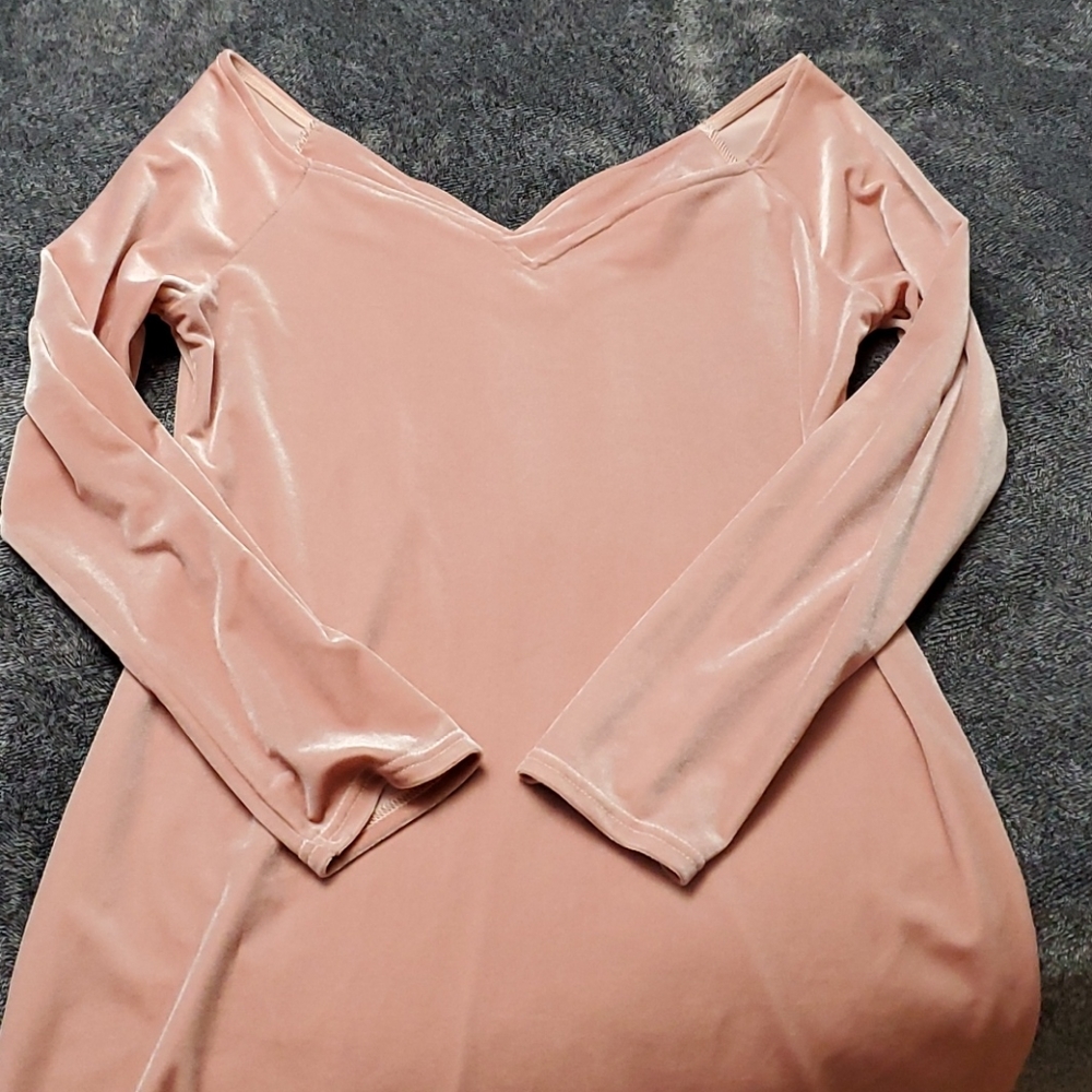 Velour Mini Dress